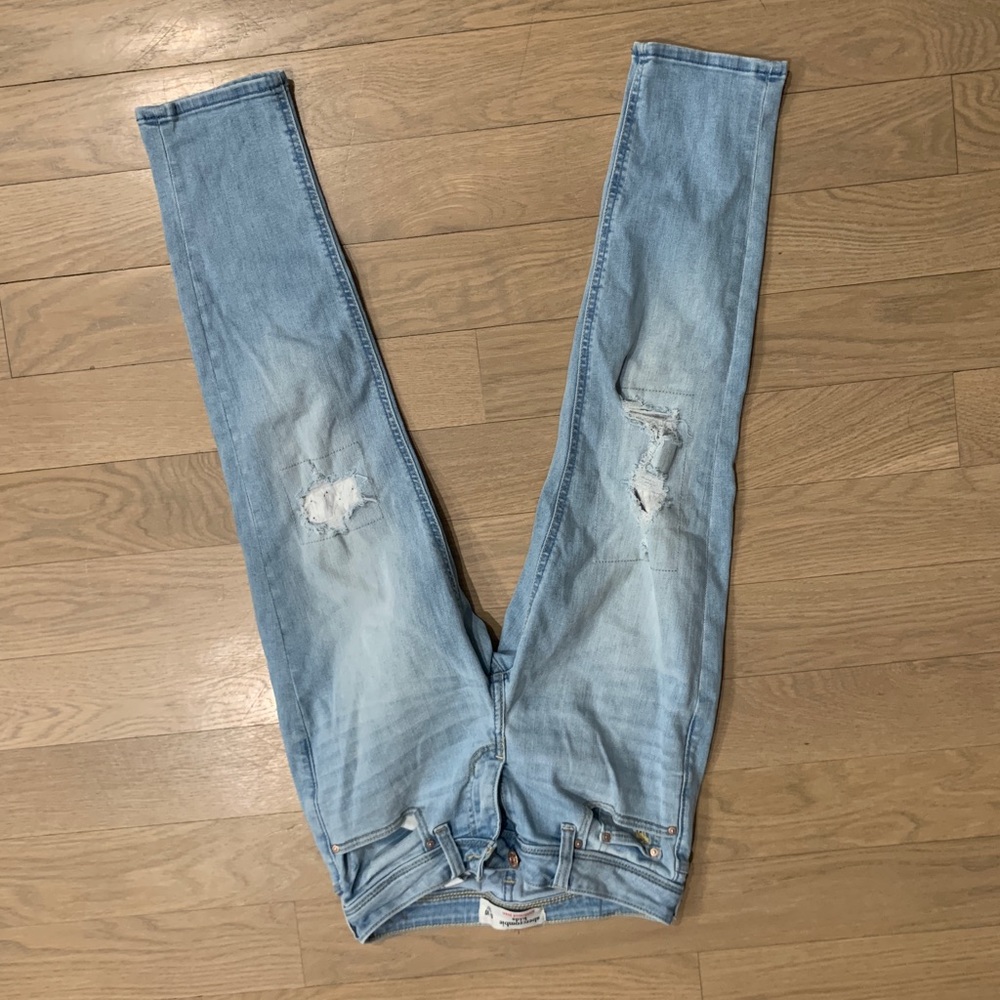 Abercrombie Kids Light-Wash Girlfriend Jeans